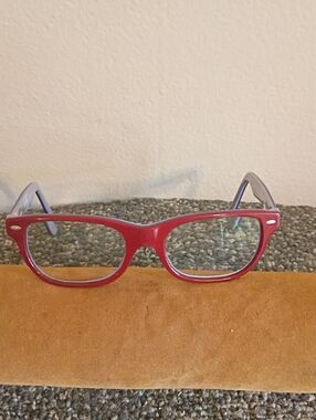 Ray-ban kids Red Rectangular Eyeglasses Frames Only